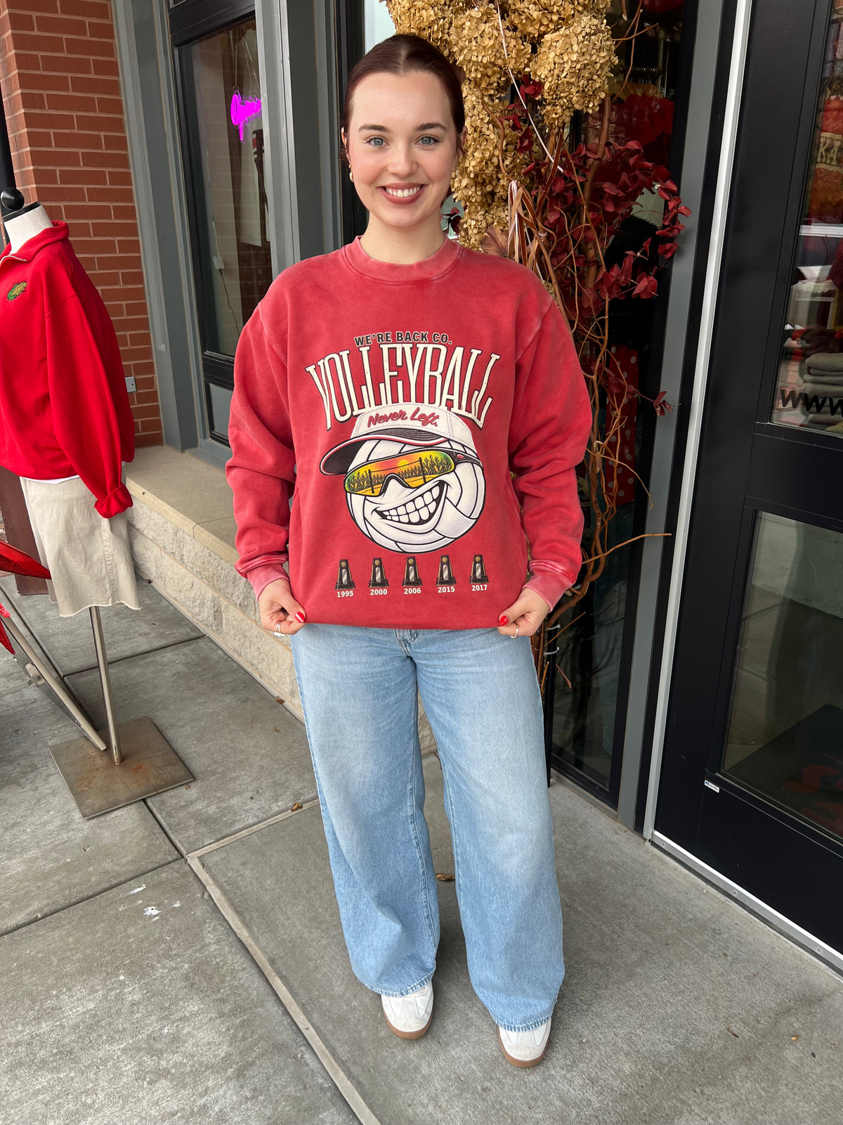 We’re Back Nebraska Volleyball Crewneck