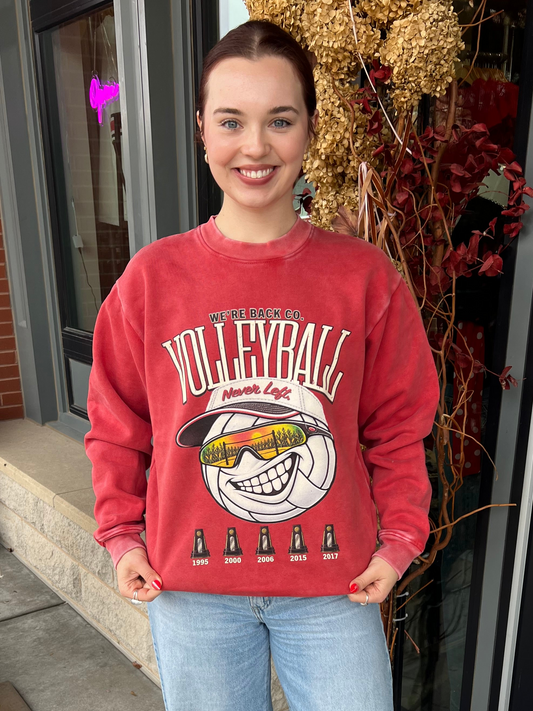 We’re Back Nebraska Volleyball Crewneck